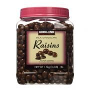 Socola sữa bọc nho khô Kirkland Chocolate Raisins 1,53kg