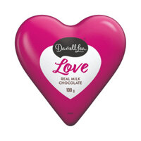 Socola sữa Darrell Lea Love Real Milk Chocolate 100g hình trái tim