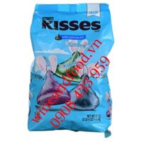 Socola sữa Hershey's Kisses xanh ngọc túi 1kg47