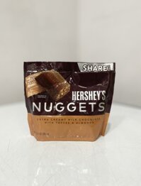 Socola sữa Hershey's Nuggets kem sữa hạnh nhân - túi 289gr