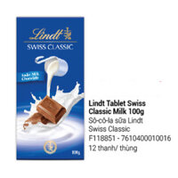 Socola Sữa Lindt Swiss Classic Milk 100g