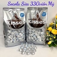 Socola Sữa Milk Chocolate Kisses Hershey Ú 330 viên