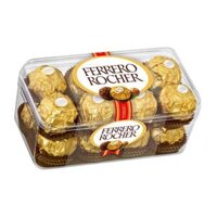 Socola Sữa Nhân Hạt Dẻ, Ferrero Rocher, Hazelnut Milk Chocolate, 16 Viên (200g) - FERRERO
