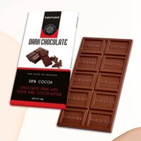 Socola Thanh Đen 58% Cacao Belcholat 100g, Dark Chocolate 58% Cocoa Belcholat 100g