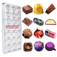 Sôcôla Thanh Khuôn Cho Sô Cô La Polycarbonate Chuyên Nghiệp Bonbon Kẹo Khuôn Bánh Kẹo Trang Trí Bánh Nướng Bánh Ngọt Dụng Cụ