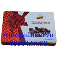 Socola Tiramisu Hạnh Nhân Vintz hộp thiếc 360g