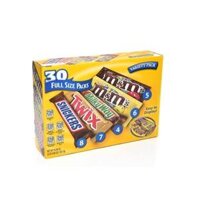Socola tổng hợp 5 loại M&M Mars Chocolate Full Size Packs 30 gói 1521.3g Mỹ