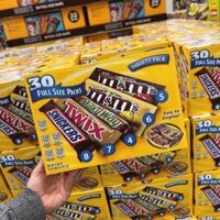 Socola tổng hợp M&M Mars Chocolate Full Size Packs 30 gói
