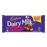 Sôcôla trái cây và hạt cadbury dairy milk 100gx12x6