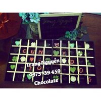 Socola valentine hộp 25 viên.