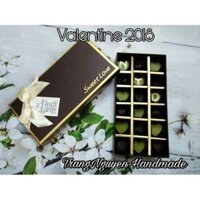 Socola valentine hộp hcn 24 viên.