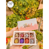 Socola Valentine Mẫu set Let Love Sparkle 8 viên ép kim quà tặng ngọt ngào