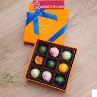 Socola Valentine quà tặng 14/2 Tình yêu màu nắng Hộp 9 viên - SO09 hộp Sô cô la nghệ thuật lễ tình nhân