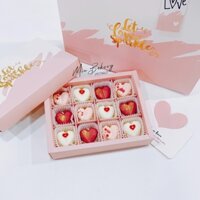 Socola Valentine set tim kim cương 12v