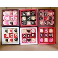 Socola valentine taqngj kèm thiệp