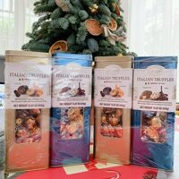 Socola Ý Delicia Italian Truffles Chocolate cặp 2 hộp 450g x 2 - hộp thiếc sang trọng - Hàng mua tại Mỹ 🇺🇸