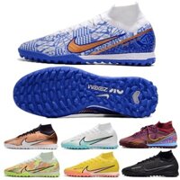 Socyte Air Zoom Mercurial Superfly 15 ix Elite Society TF 052 Bóng đá nam Bóng đá futsal trong suốt 585B