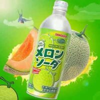 Soda dưa lưới Melon Ramu Bottle Sangaria Nhật Bản chai 500 ml