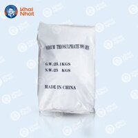 Sodium Thiosulfate - Natri Thiosunfat - Thio trung, hạt 2-10mm (25kg/bao), trung hòa clo, giảm phèn, sạch nước