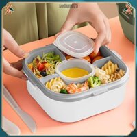 Sodium075 Hộp đựng salad bằng nhựa 2 lớp an toàn cho lò vi sóng thức ăn trưa di động Giảm mỡ trái cây dã ngoại thực phẩm nhẹ nhân viên văn phòng