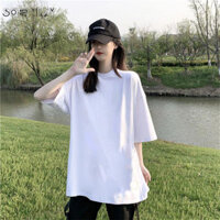 SOERVIMY áo phông áo thun nữ croptop baby tee Xu hướng Casual Cổ điển hàn quốc WTX24407C8 31Z240803