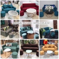 Sofa 1m6/1m8 + bàn trà kim cương ( freeship HN )