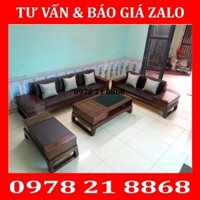 Sofa 2 văng chân quỳ gỗ sồi nga nhập khẩu