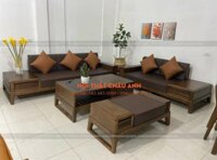 Sofa 2  Văng Gỗ Sồi Nga Tại Nhà Anh Lê Văn Đòng ở Việt Trì Phú Thọ FB 110