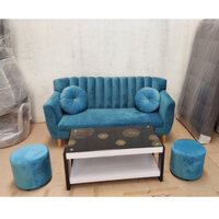 Sofa Băng Dài Giá Rẻ - Ghế Sofa 3 Chổ Ngồi 1m7 Vải Nhung Êm Ái