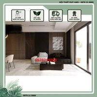 Sofa băng phòng khách hình khối tựa lưng DUYANH Sofa bọc da nệm mút cao cấp