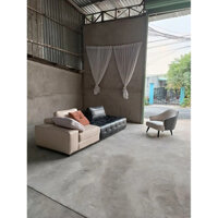 Sofa băng phòng khách hình khối tựa lưng Juno Sofa bọc da nệm mút cao cấp