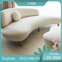 sofa băng vải lông cừu
