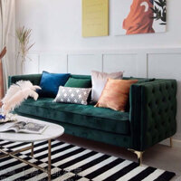 Sofa Bed - Ghế Sofa Đơn Bọc Vải Nỉ Nhung Cao Cấp - Nội Thất 3A Phong Cách Hiện Đại Tiện Ích