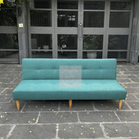 Sofa Bed Hình Thực Tế - Ghế Giường Thông Minh Đa Năng Gấp Gọn Dài 1m8 Nệm Không Có Lò Xo Bền Chắc Màu Xanh Ngọc Xinh