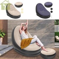 Sofa Bơm Hơi Di Động Bơm Hơi Lười Ghế Phòng Chờ Bơm Hơi Tiện Dụng Với Ottoman Cho Phòng Khách Phòng Ngủ SHOPABC0470