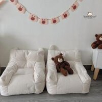 Sofa cho Bé, Sofa hạt xốp trang trí phòng cho bé, decor studio