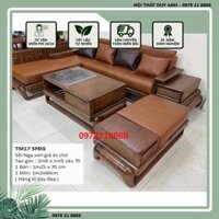 Sofa chữ L gỗ sồi- SFG10