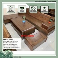 Sofa chữ L gỗ sồi- SFG18