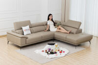 Sofa da bò góc quây - Nâng tầm vị thế gia chủ