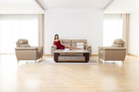 Sofa da bò Ý 9411D - Đổi mới kiểu dáng