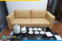 Sofa da cho phòng khách nhỏ chung cư AmiA PK276