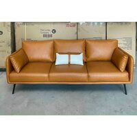 Sofa da giường bed Tundo màu cam đất 200x85x85 cm