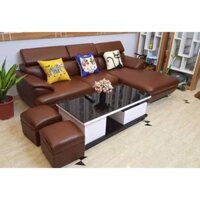 Sofa da góc L gật gù 2m4*1m6