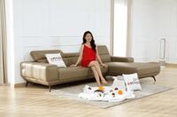 Sofa da hạng sang mã NV35