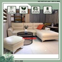 Sofa da nhập khẩu kích thước 2m4x1m6 khung gỗ tự nhiên bọc da màu sắc tự chọn