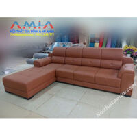 Sofa da phòng khách kiểu chữ L SFD042