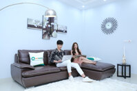 Sofa da thật cao cấp M05B – Da Brazil nhập khẩu, thiết kế chữ L sang trọng