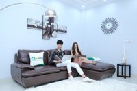 Sofa da thật cao cấp M05B – Da Brazil nhập khẩu, thiết kế chữ L sang trọng