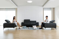Sofa da thật nhập khẩu mã 2185-L7