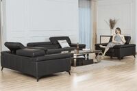 Sofa da thật nhập khẩu Malaysia mã 2218-B